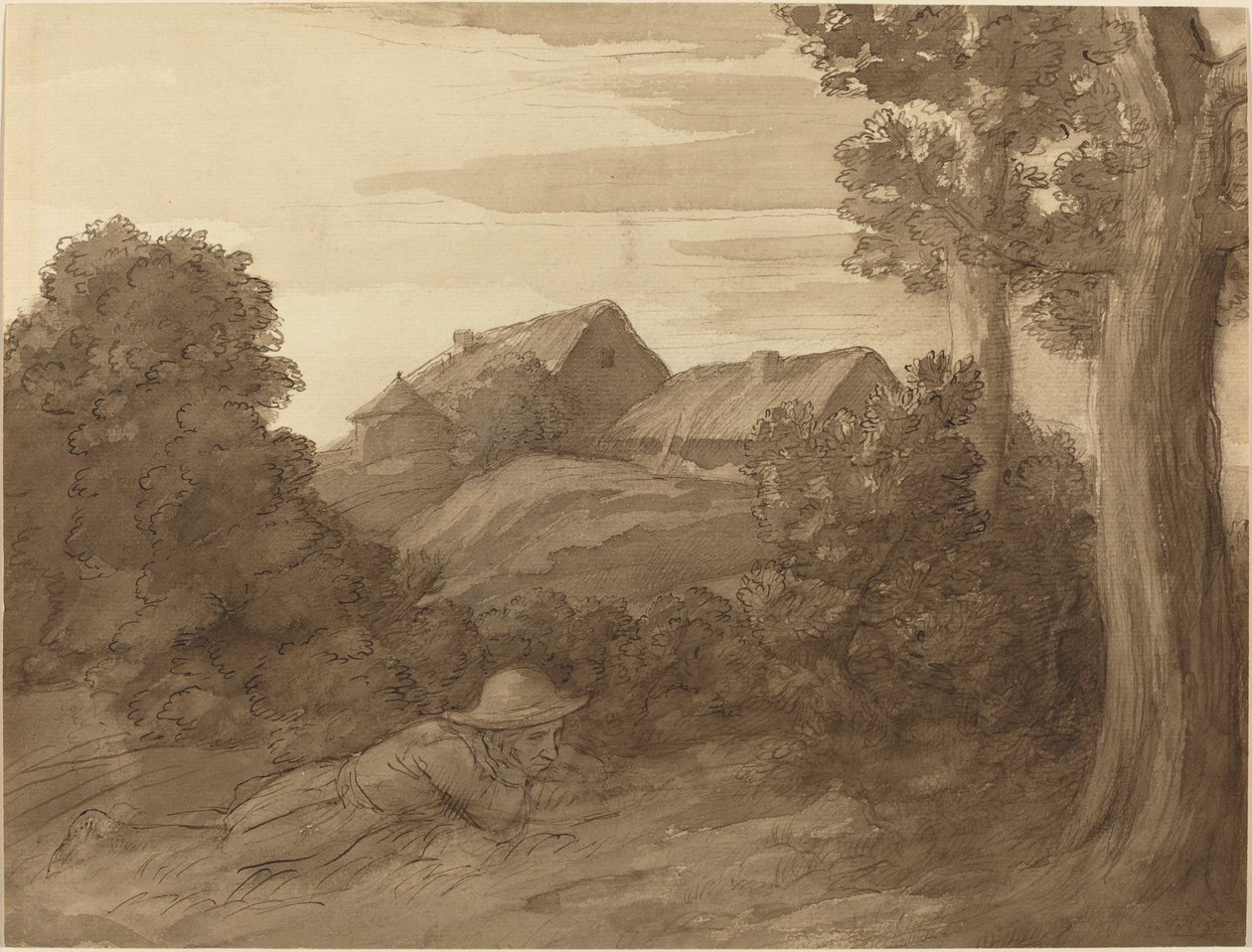 Claudes gård. av Alphonse Legros