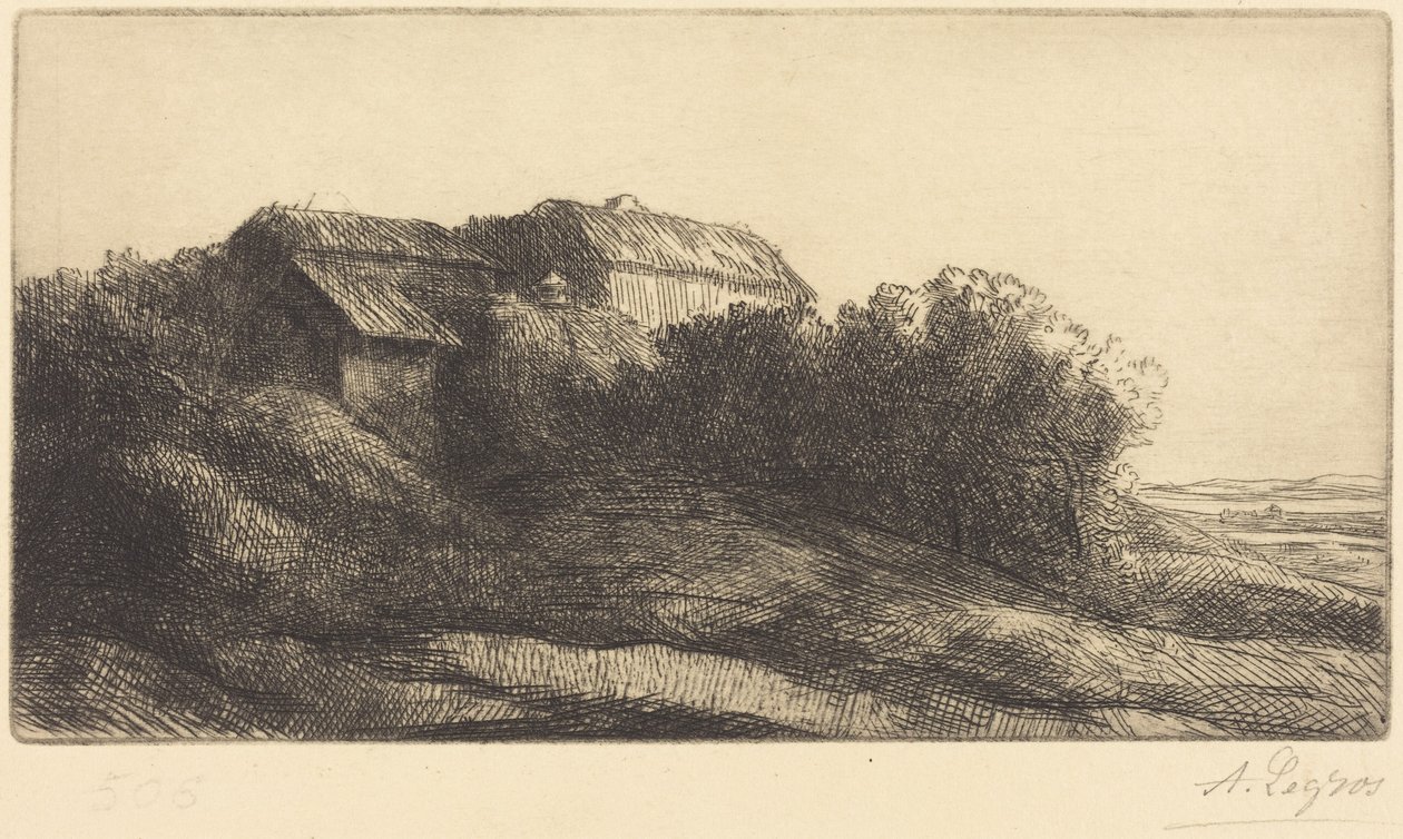 Hytte i en skråning av Alphonse Legros