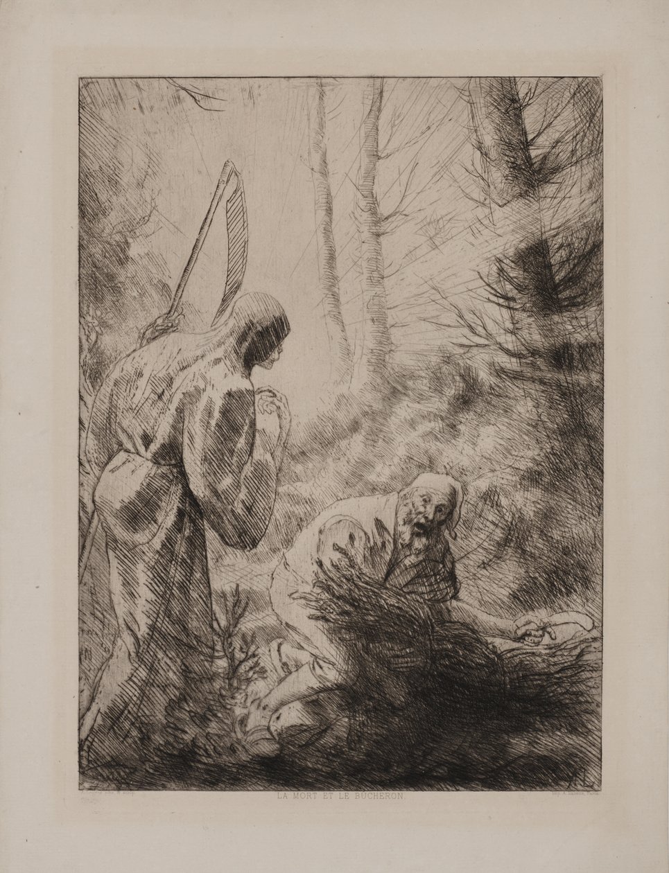 Døden og skoghuggeren av Alphonse Legros
