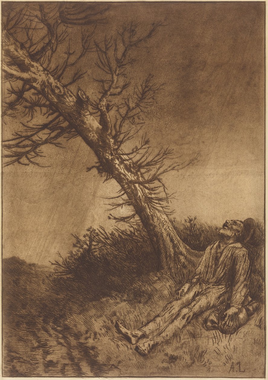 Vagabondens død av Alphonse Legros