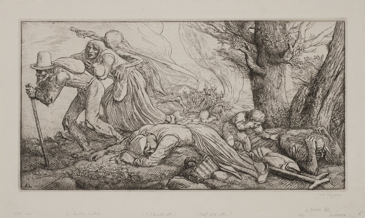 Dødens triumf: De unyttige munnene av Alphonse Legros