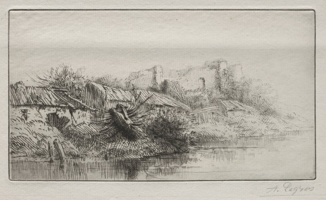 Øde landsby av Alphonse Legros