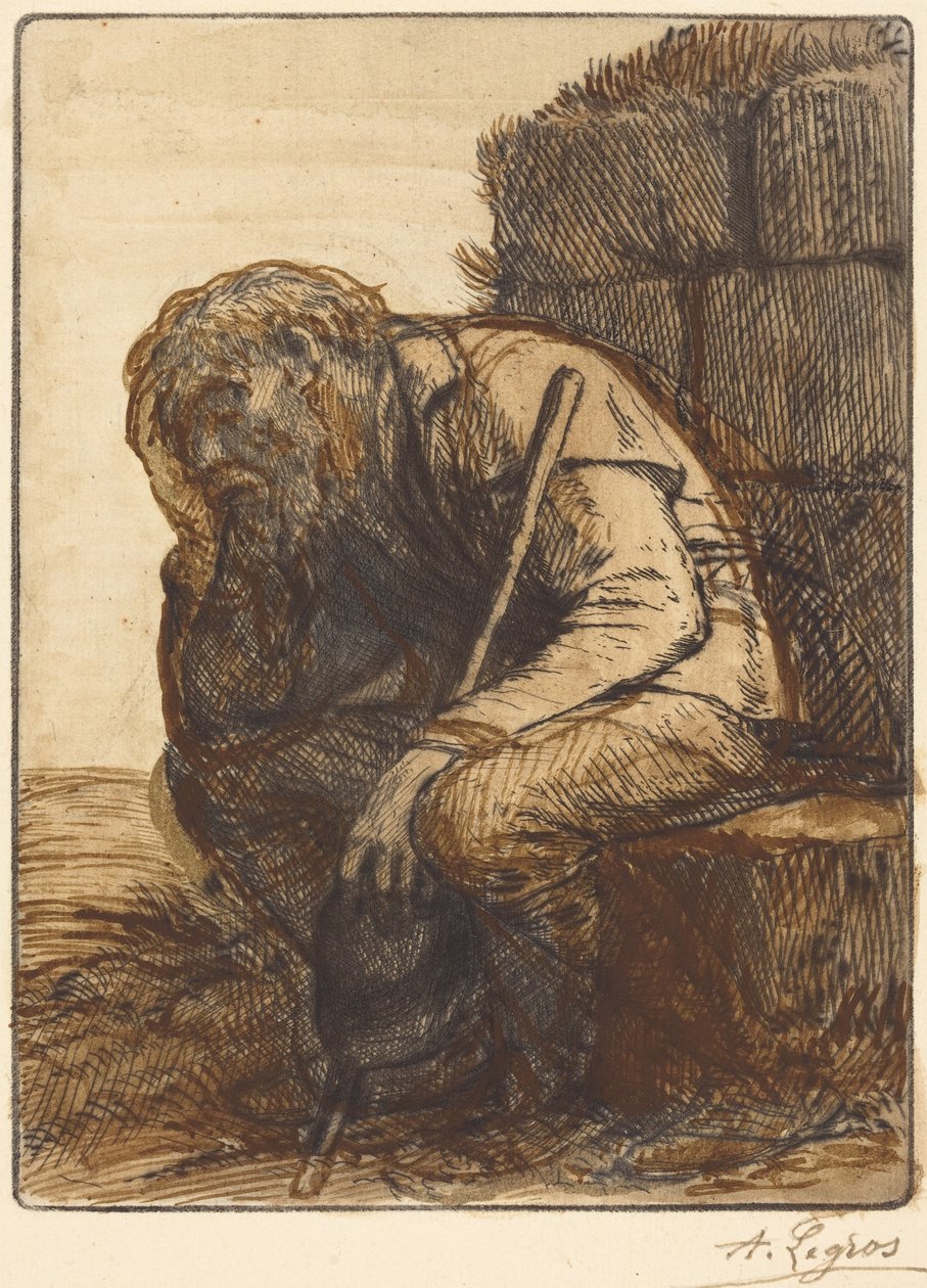 Den desperate mannen (Le désespéré) av Alphonse Legros