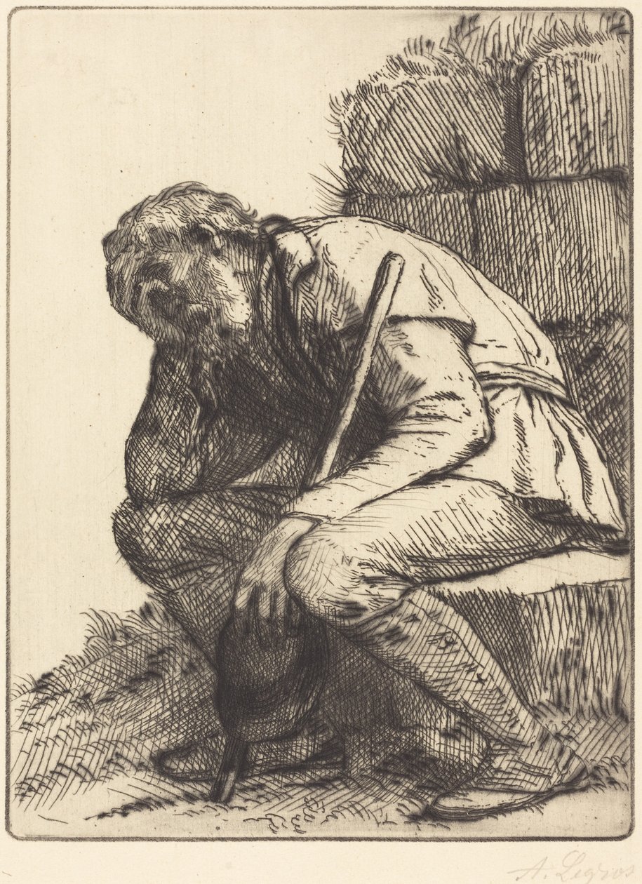 Fortvilet mann av Alphonse Legros