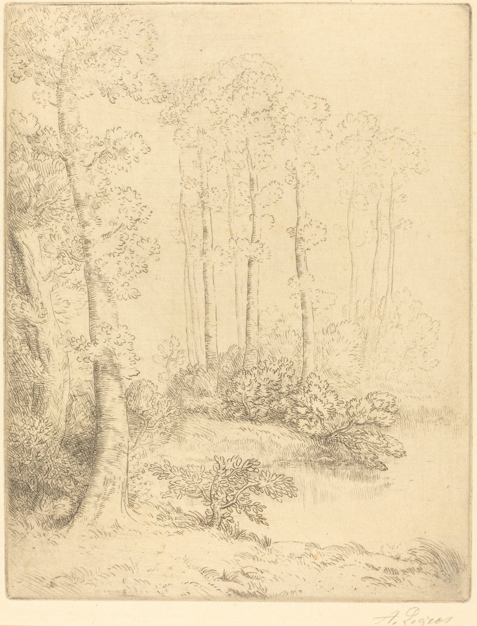 Kanten av vannet av Alphonse Legros