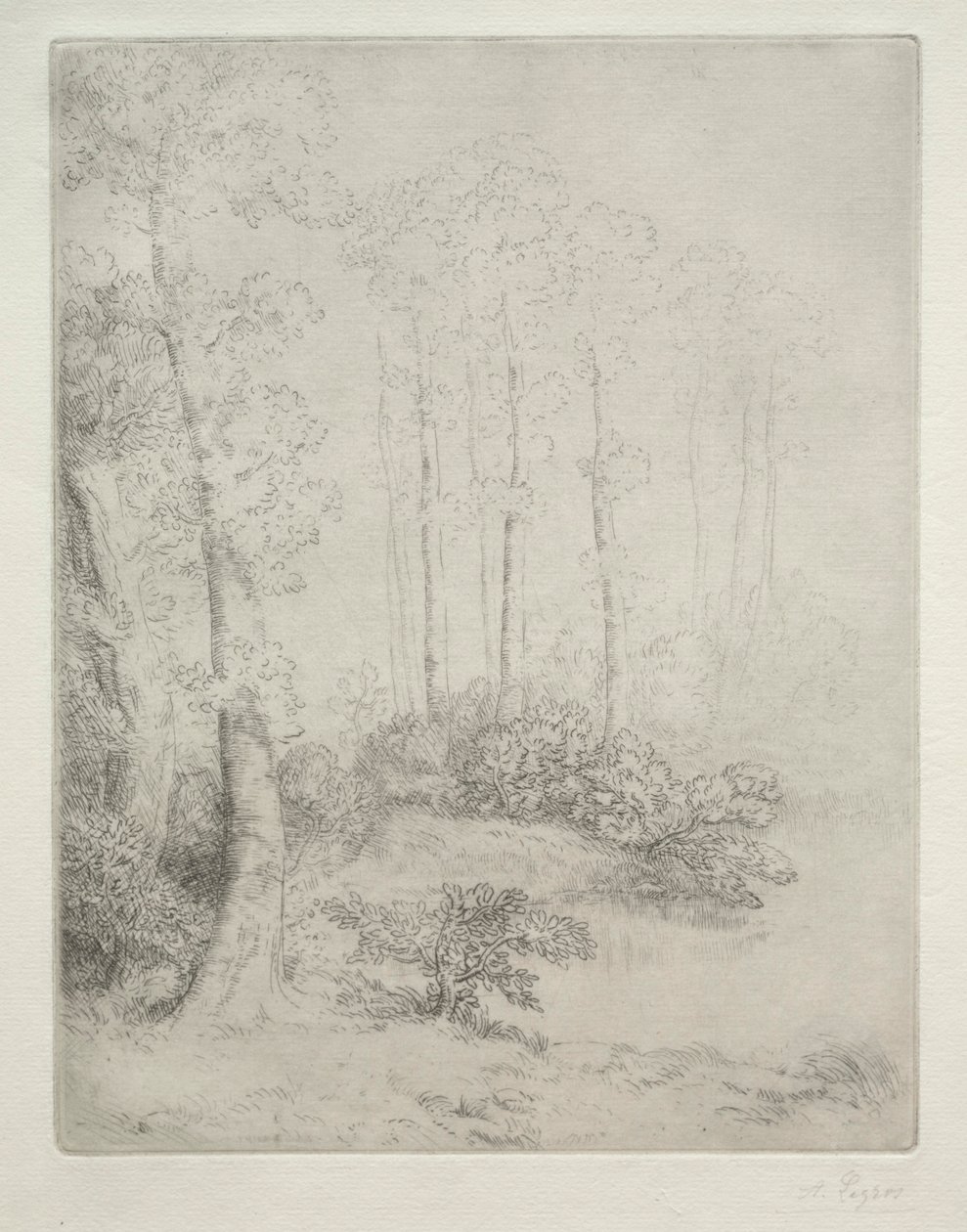 Edge of the Water Au Bord de LEau. av Alphonse Legros