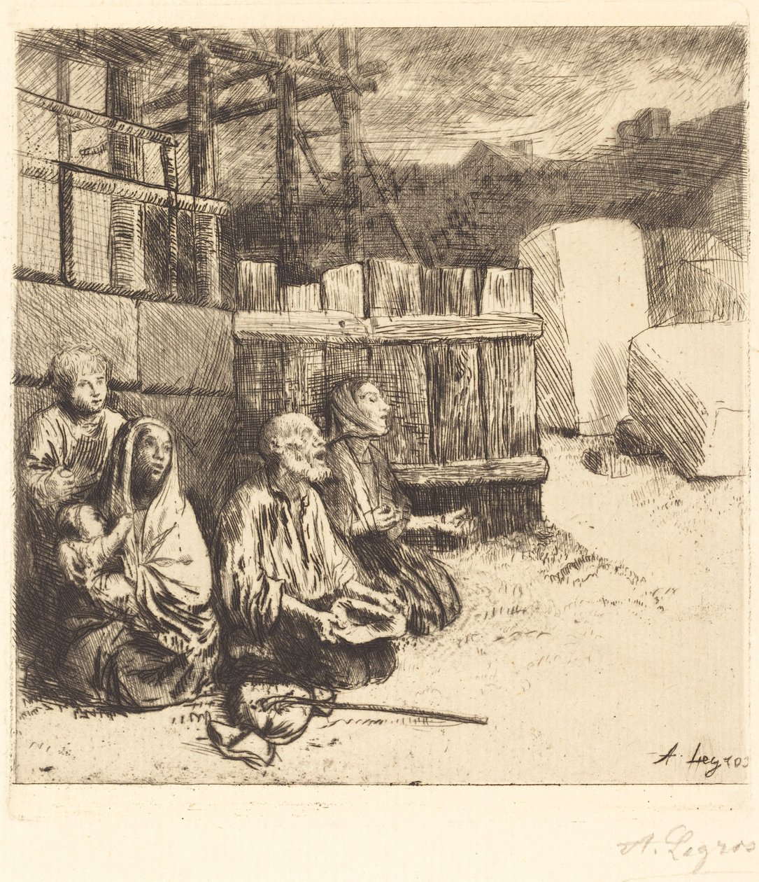 Engelske tiggere av Alphonse Legros