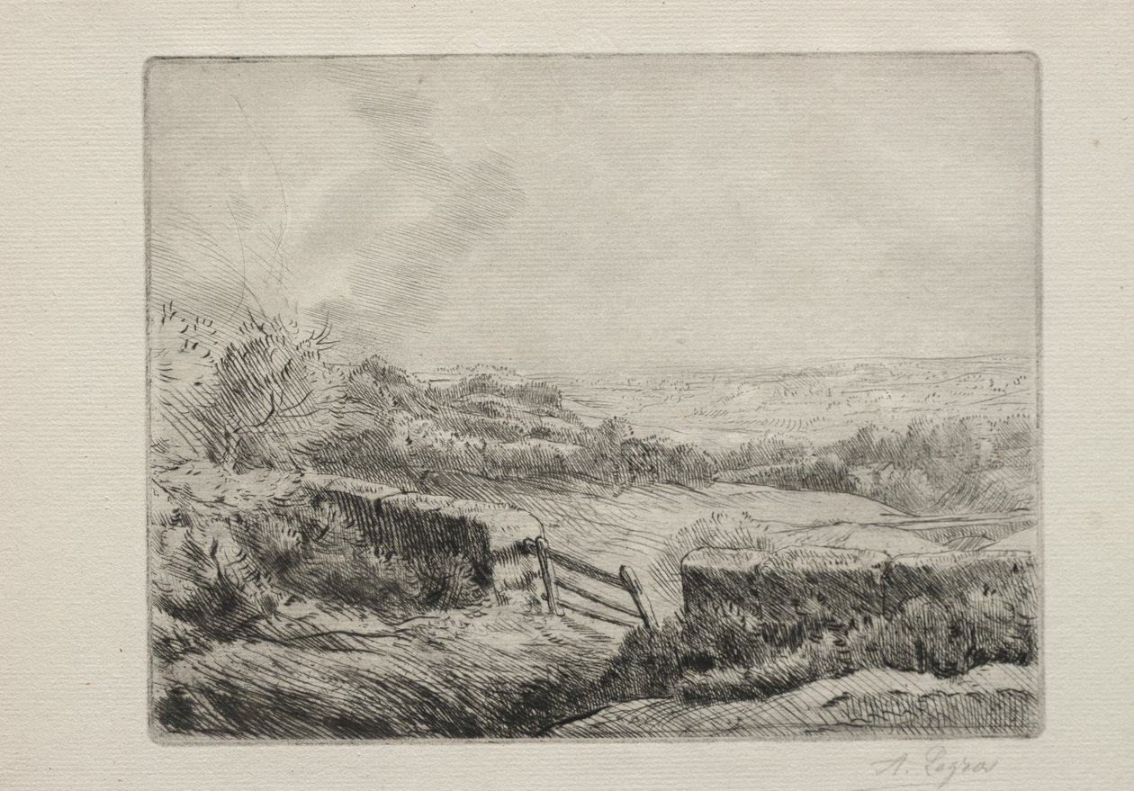 Inngang til feltet av Alphonse Legros