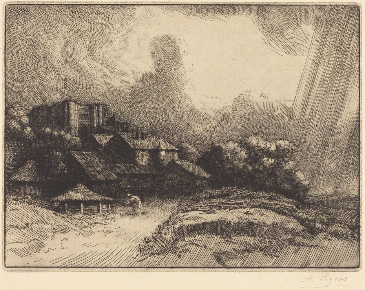Gården ved klosteret (La ferme de l