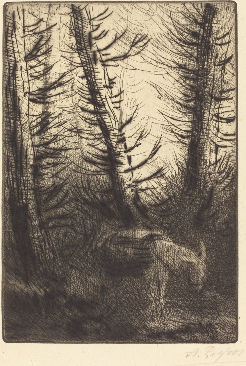Bonden og eselet hans av Alphonse Legros