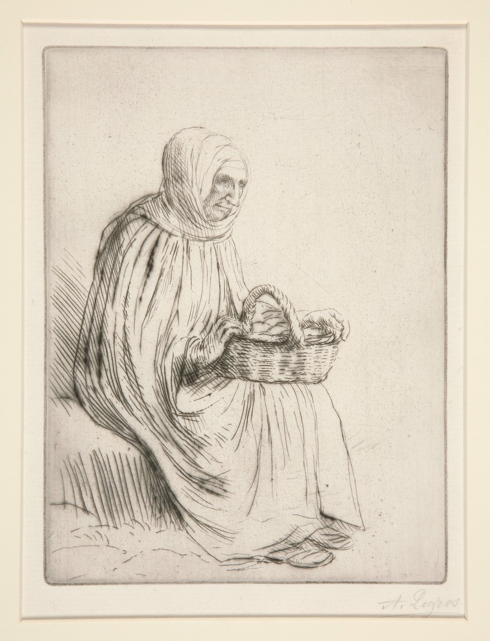 Markedskvinne av Alphonse Legros