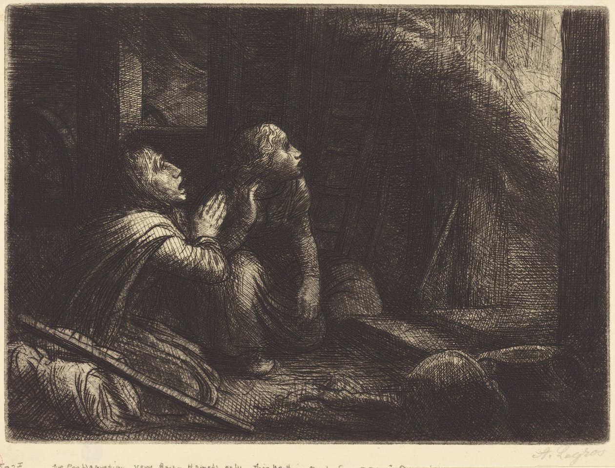 Brann, 3. plate av Alphonse Legros