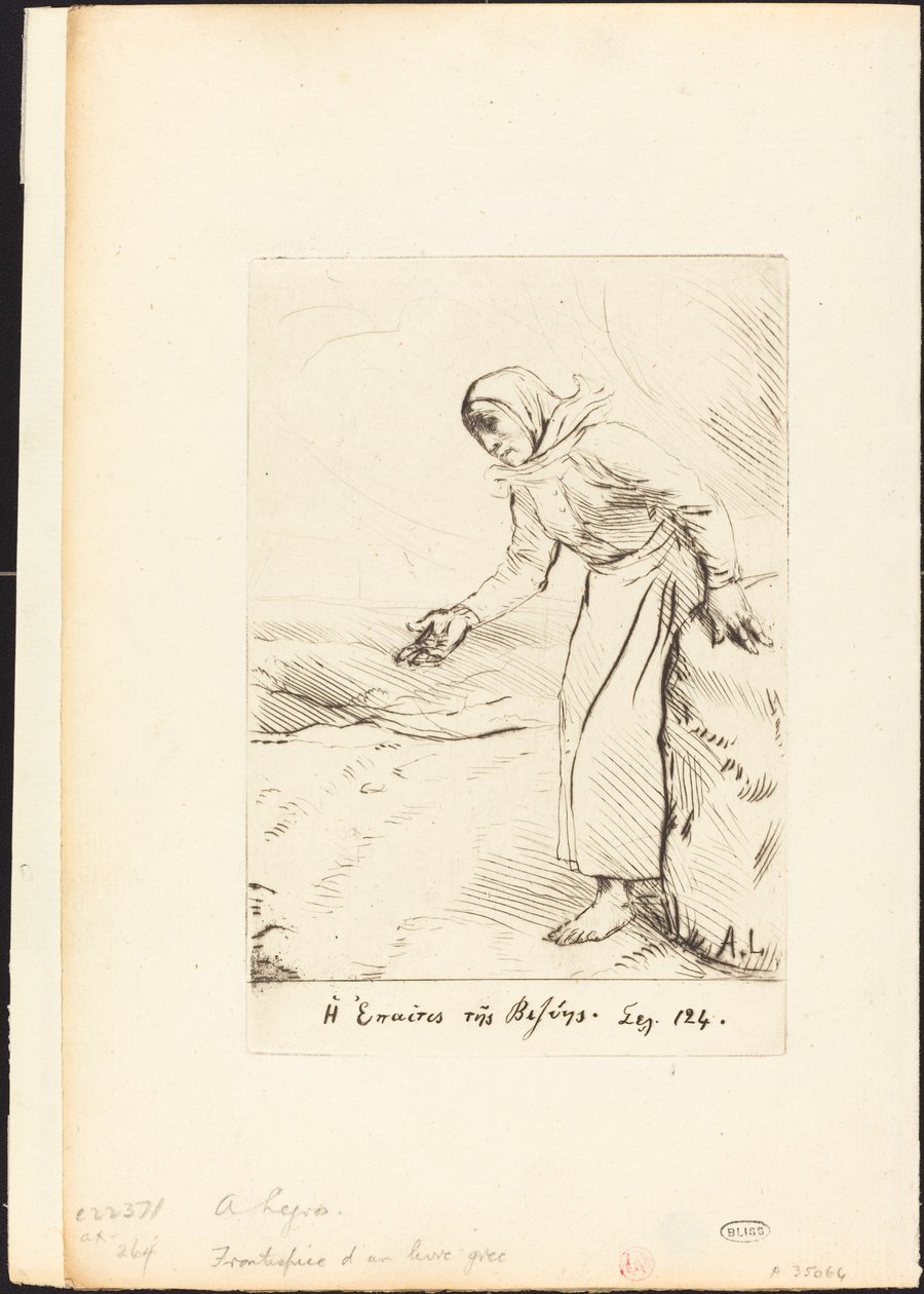Frontispice (The Beggar Woman of Veze) av Alphonse Legros