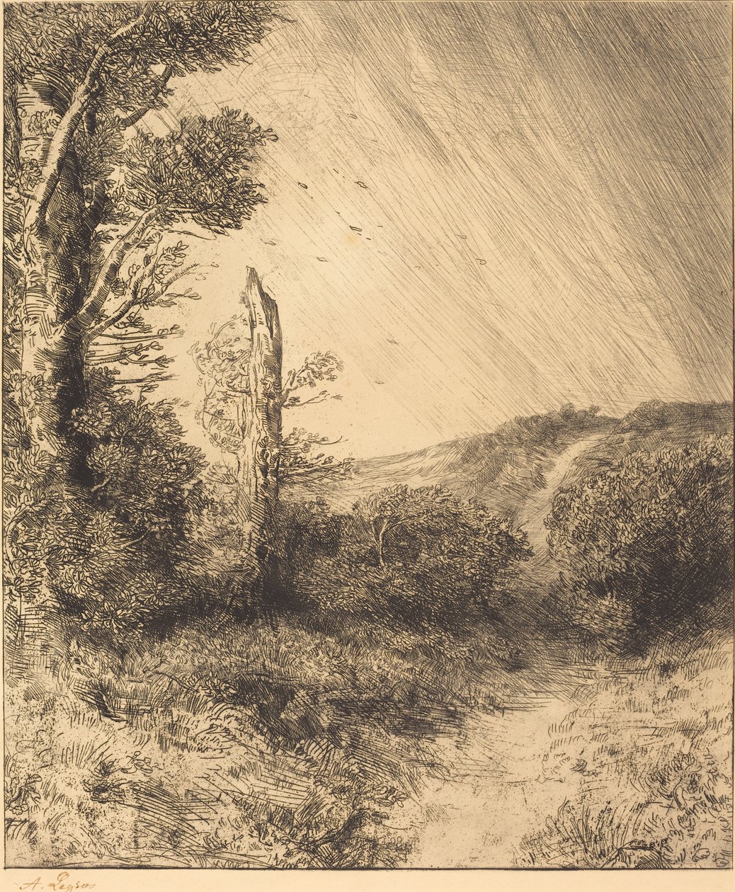 Vindkast Vindkastet. av Alphonse Legros
