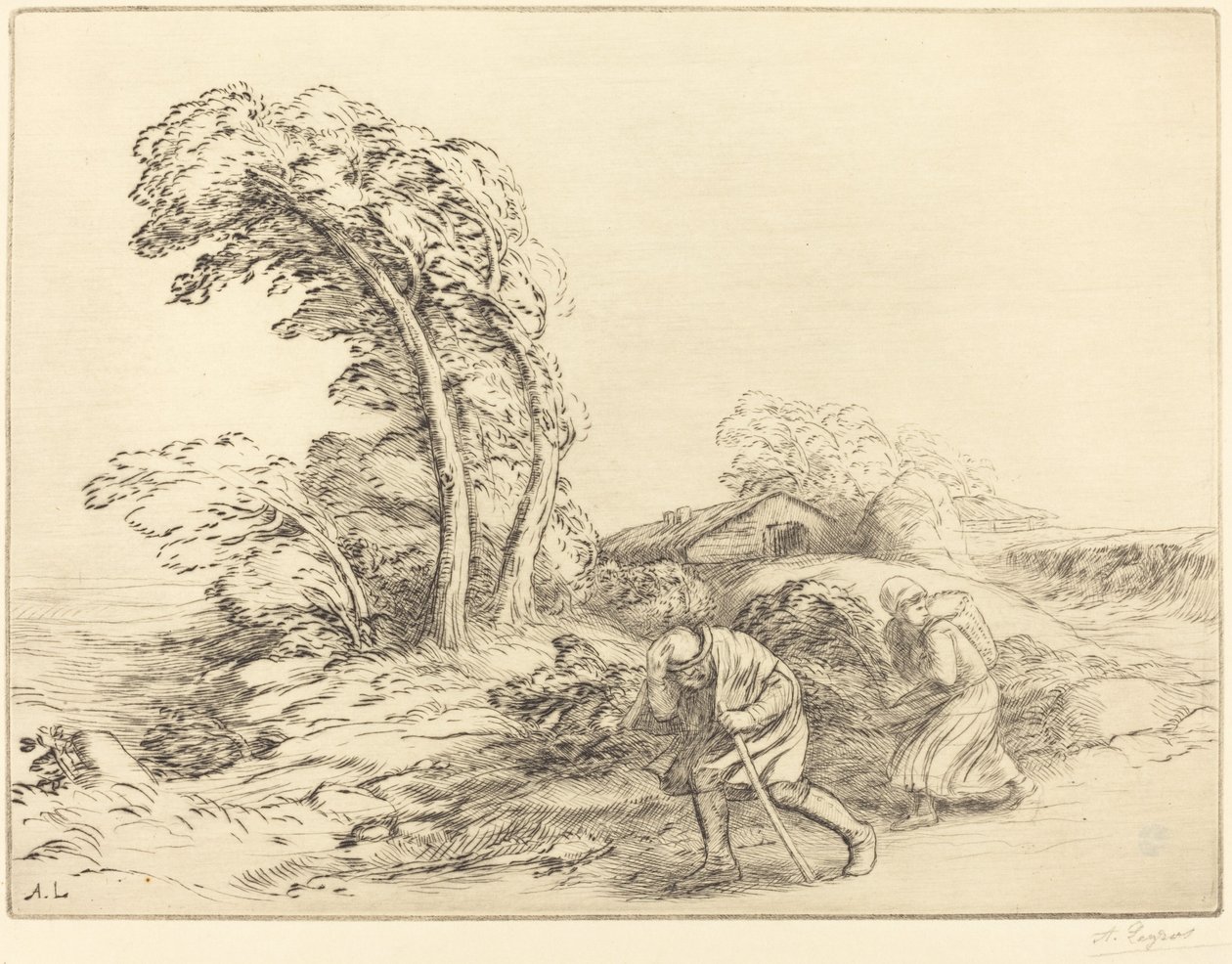 Vindkast Et vindkast. av Alphonse Legros