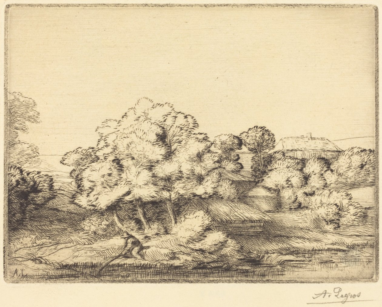 Grenda ved innsjøen av Alphonse Legros