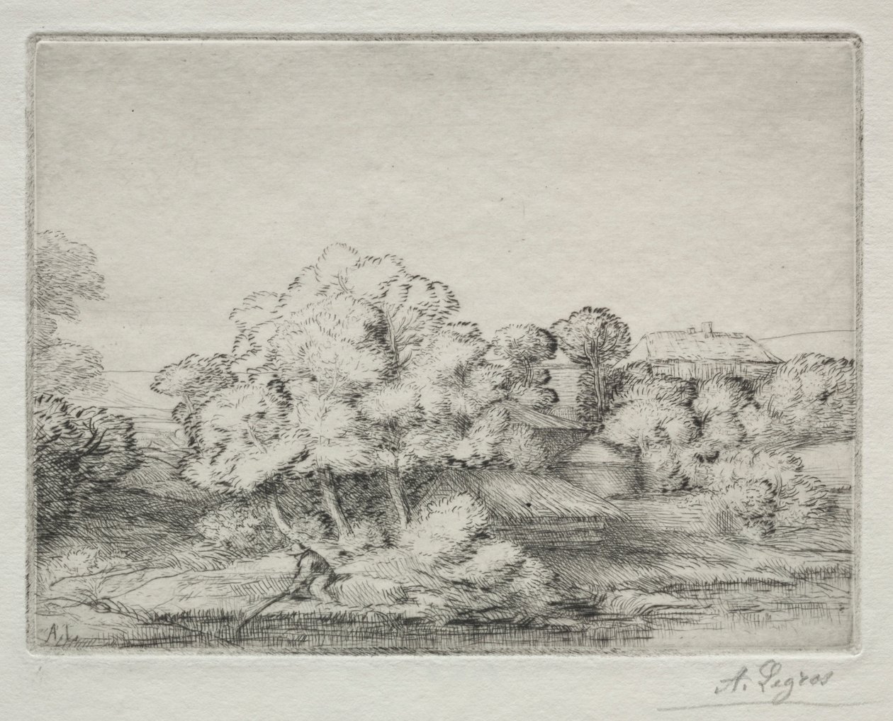 Hamlet nær innsjøen Hamlet nær innsjøen. av Alphonse Legros