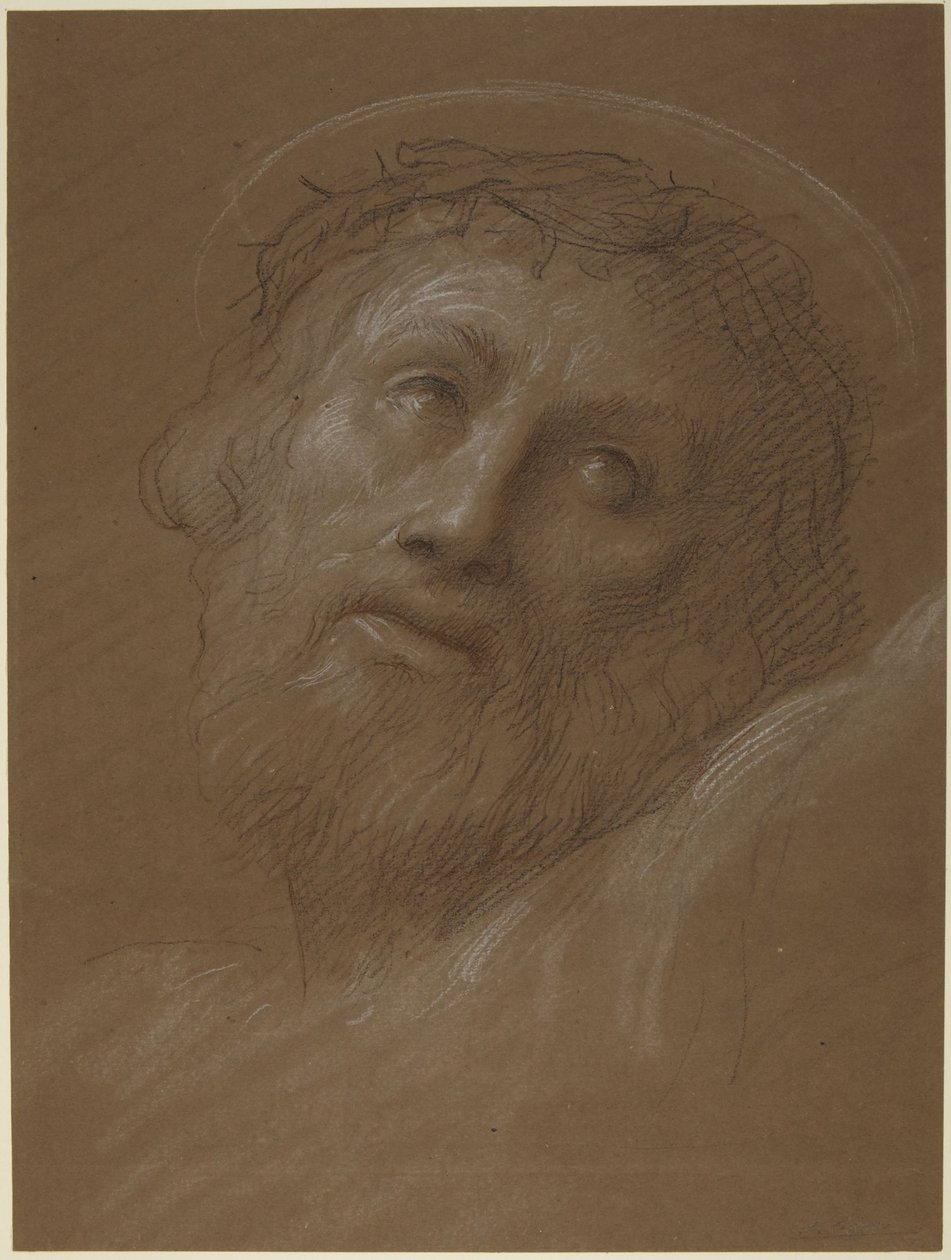 Kristushode kronet med torner av Alphonse Legros