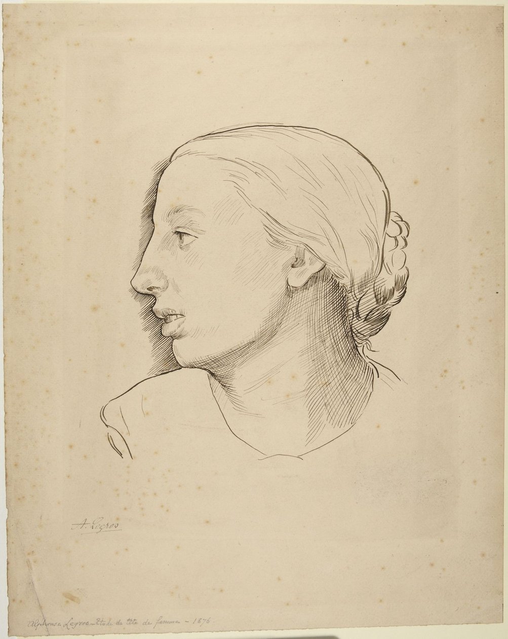 Kvinnehode av Alphonse Legros