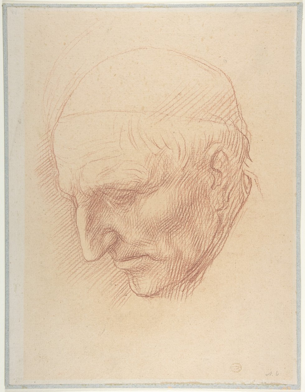 Hode av en kirketjener av Alphonse Legros