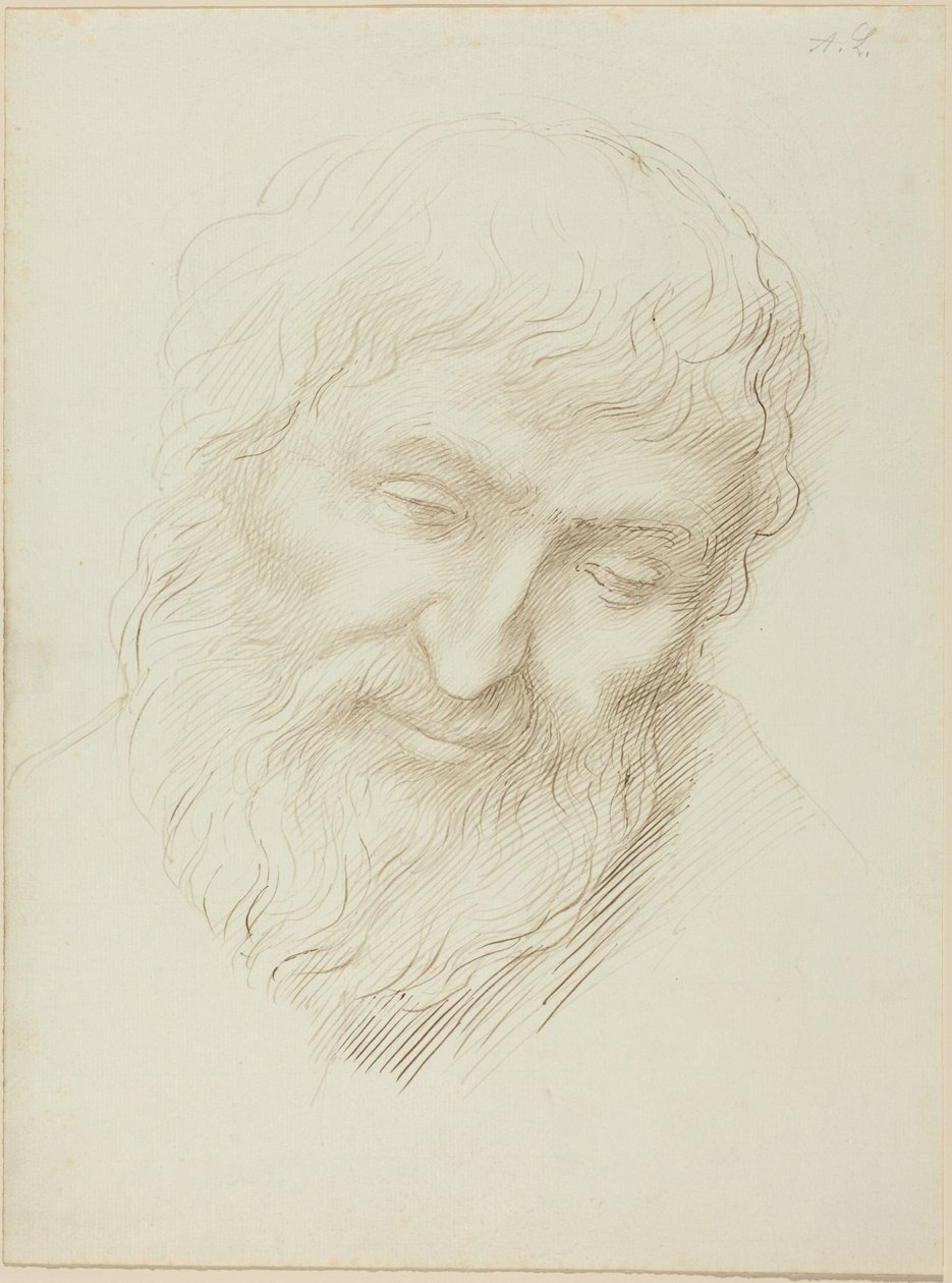 Hodet til en mann av Alphonse Legros