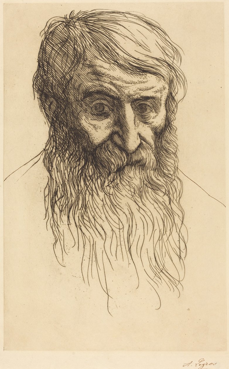 En filosofs hode (Tête de philosophe) av Alphonse Legros