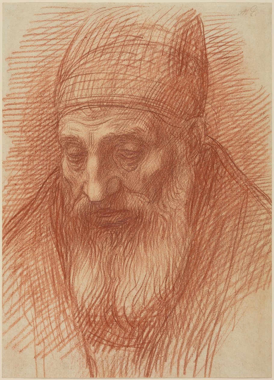 En prestes hode av Alphonse Legros