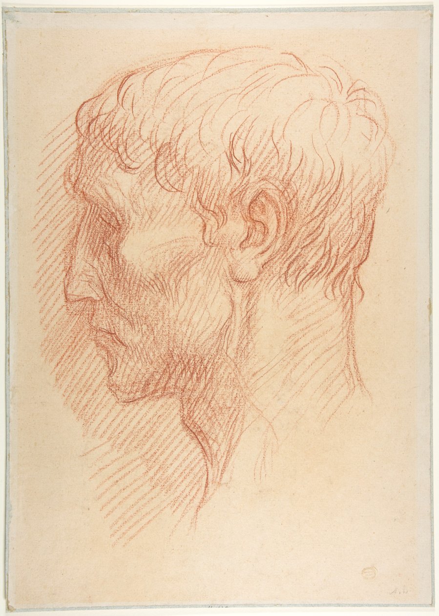 Hodet til en steinbruddarbeider av Alphonse Legros