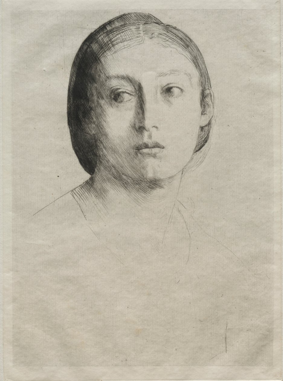 Leder av en ung jente av Alphonse Legros