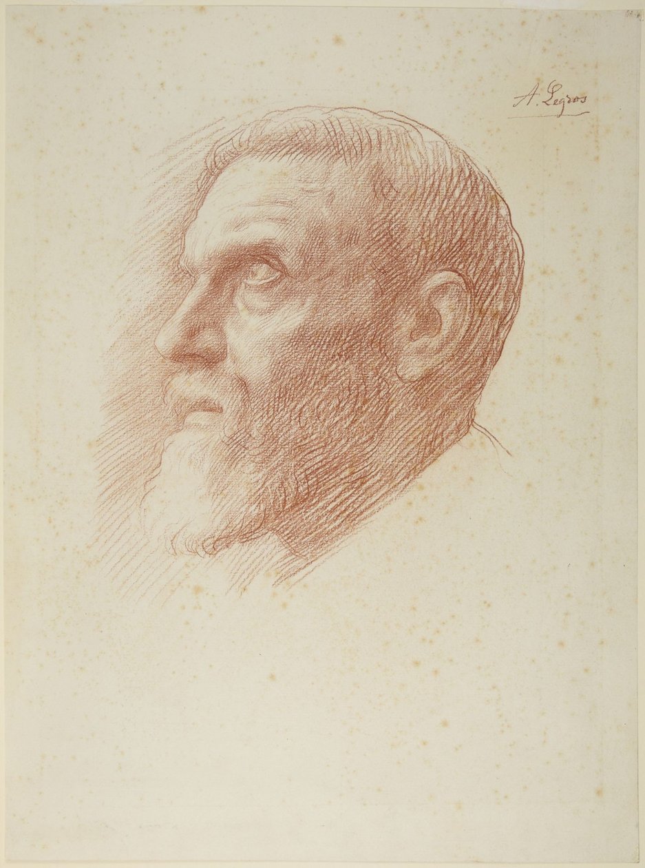 Kunstnerens hode av Alphonse Legros