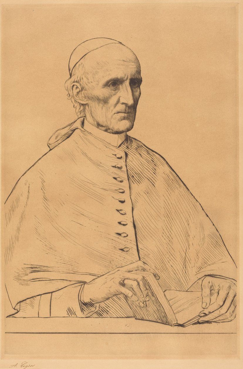 Hans Eminense kardinal Manning, 1. plate av Alphonse Legros