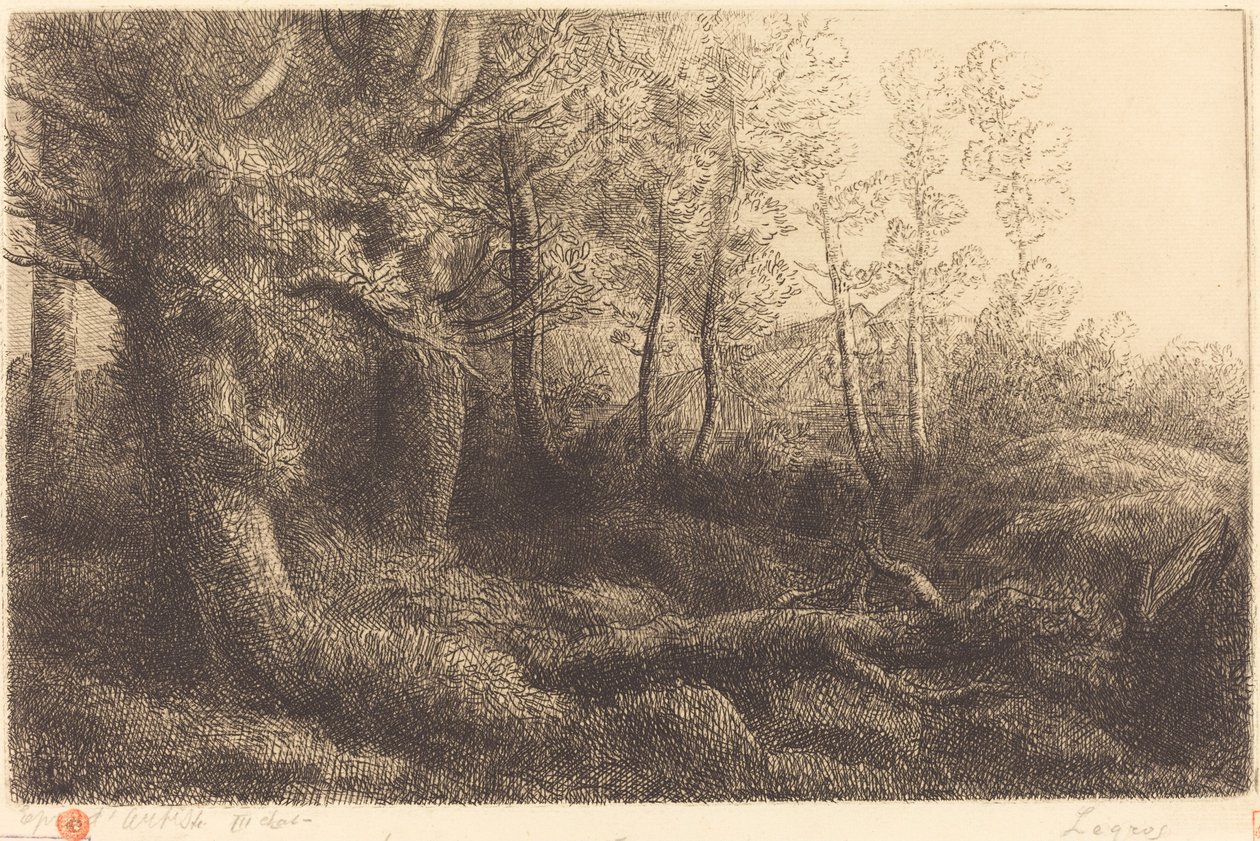 I skogen (Lisiere de foret) av Alphonse Legros