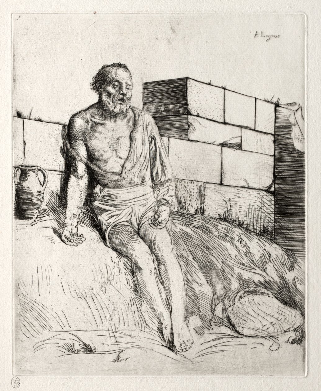Jobb (første plate) av Alphonse Legros