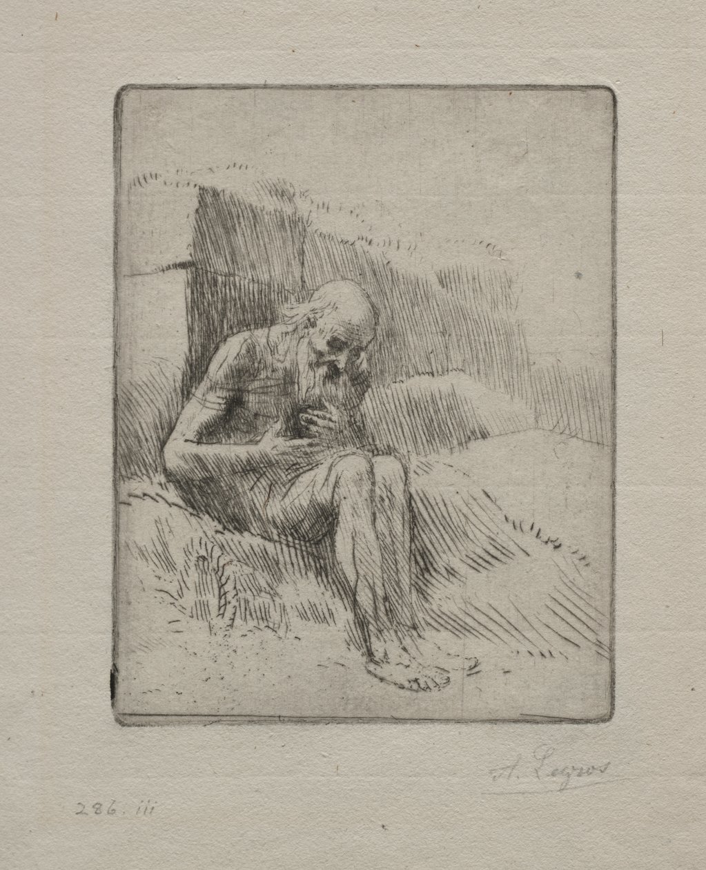 Jobb (andre plate) av Alphonse Legros
