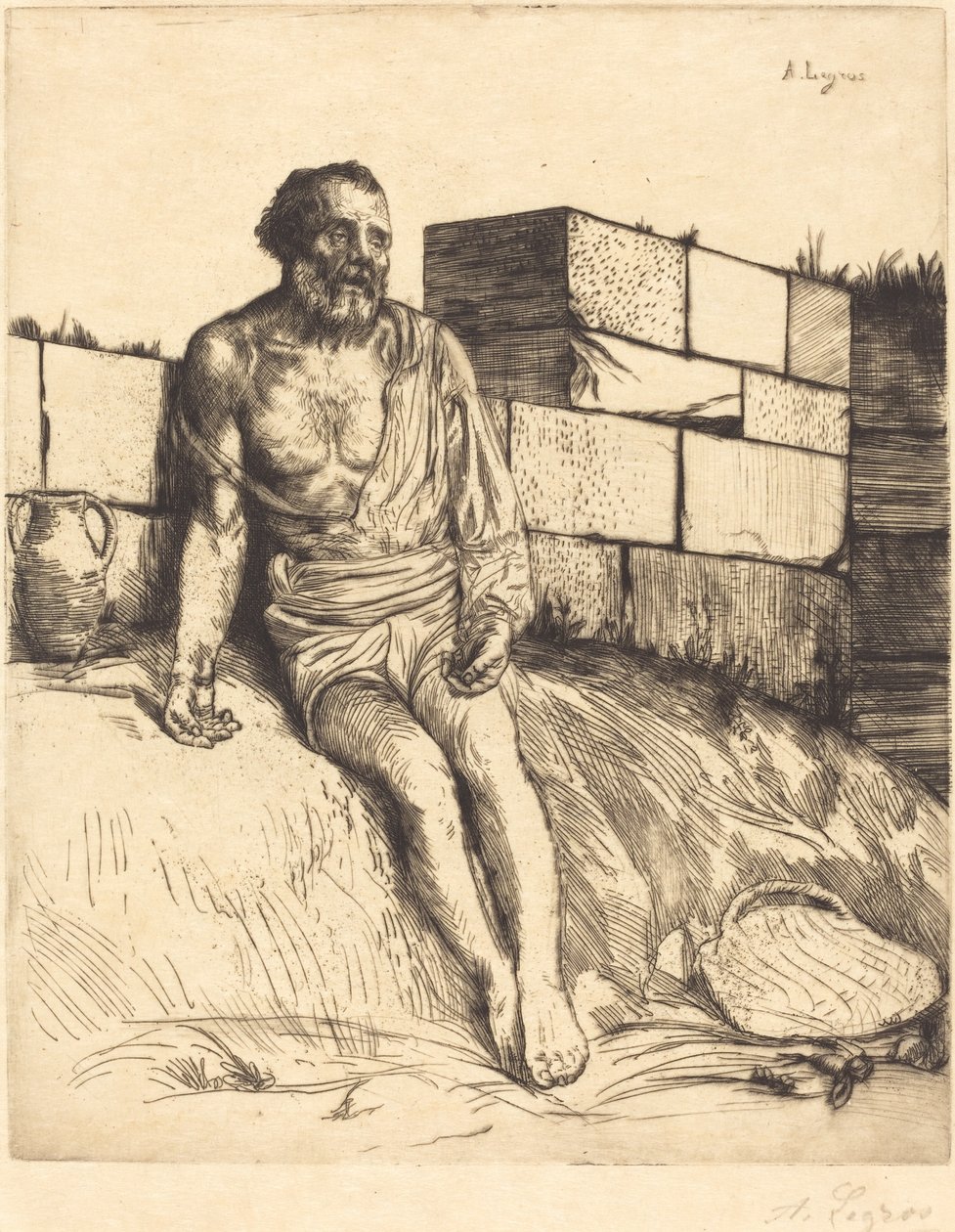 Jobb, 1. plate av Alphonse Legros