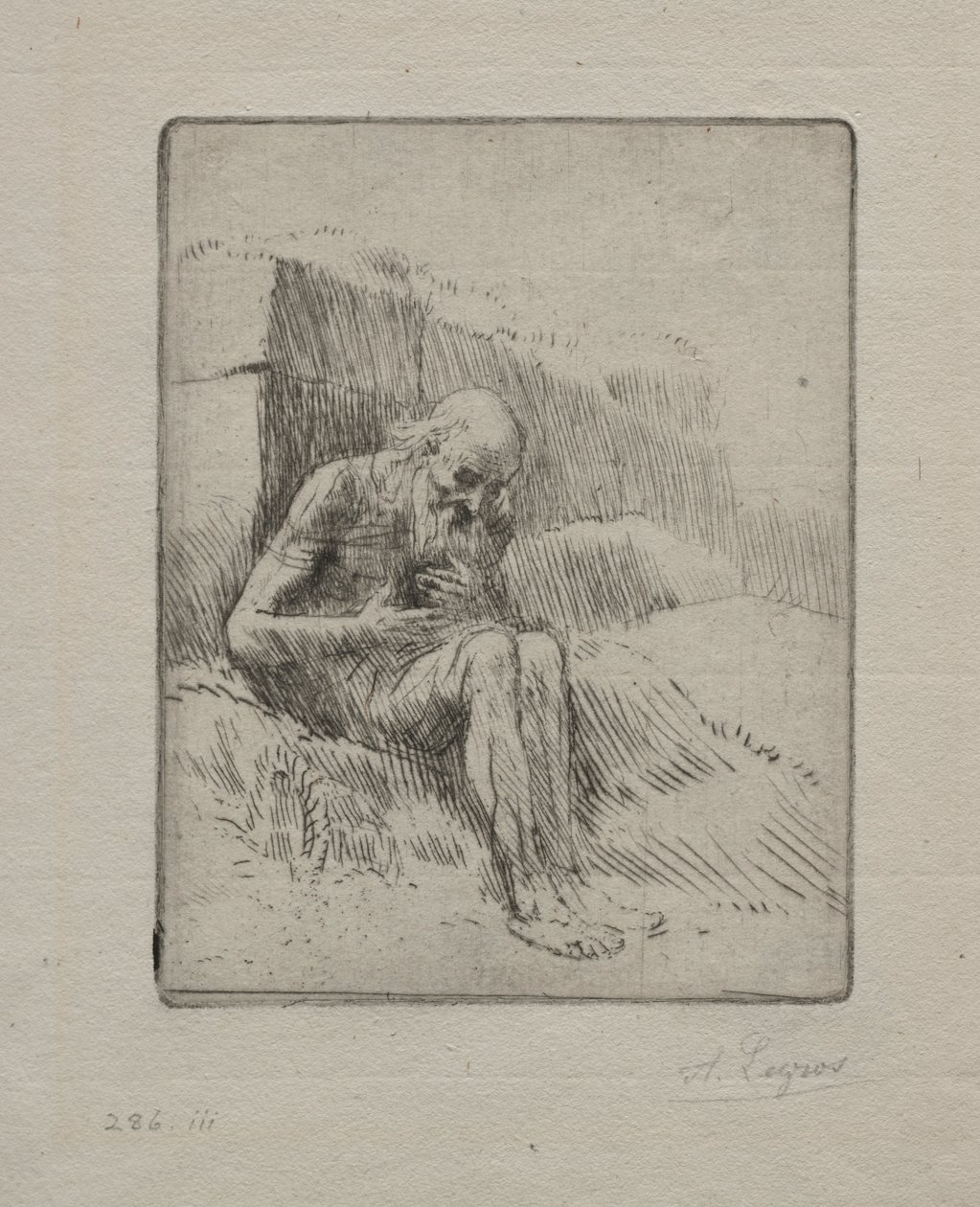 Job 2. Plate. av Alphonse Legros