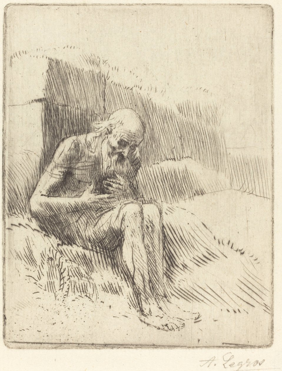 Job, 2. plate av Alphonse Legros
