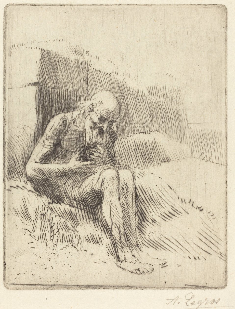 Job, 2. plate av Alphonse Legros