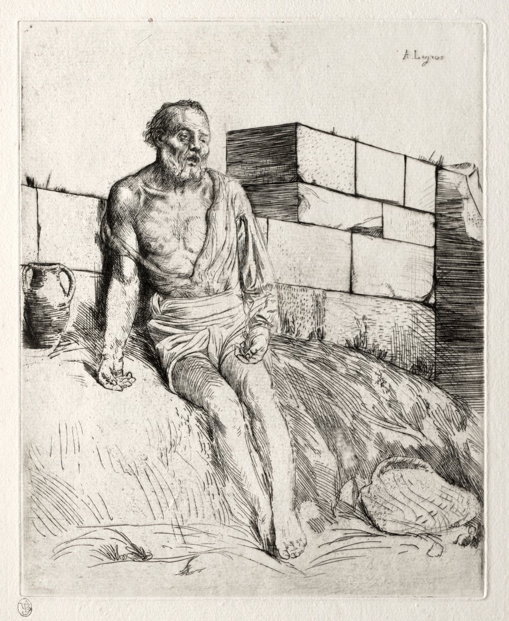 Job First Plate. av Alphonse Legros