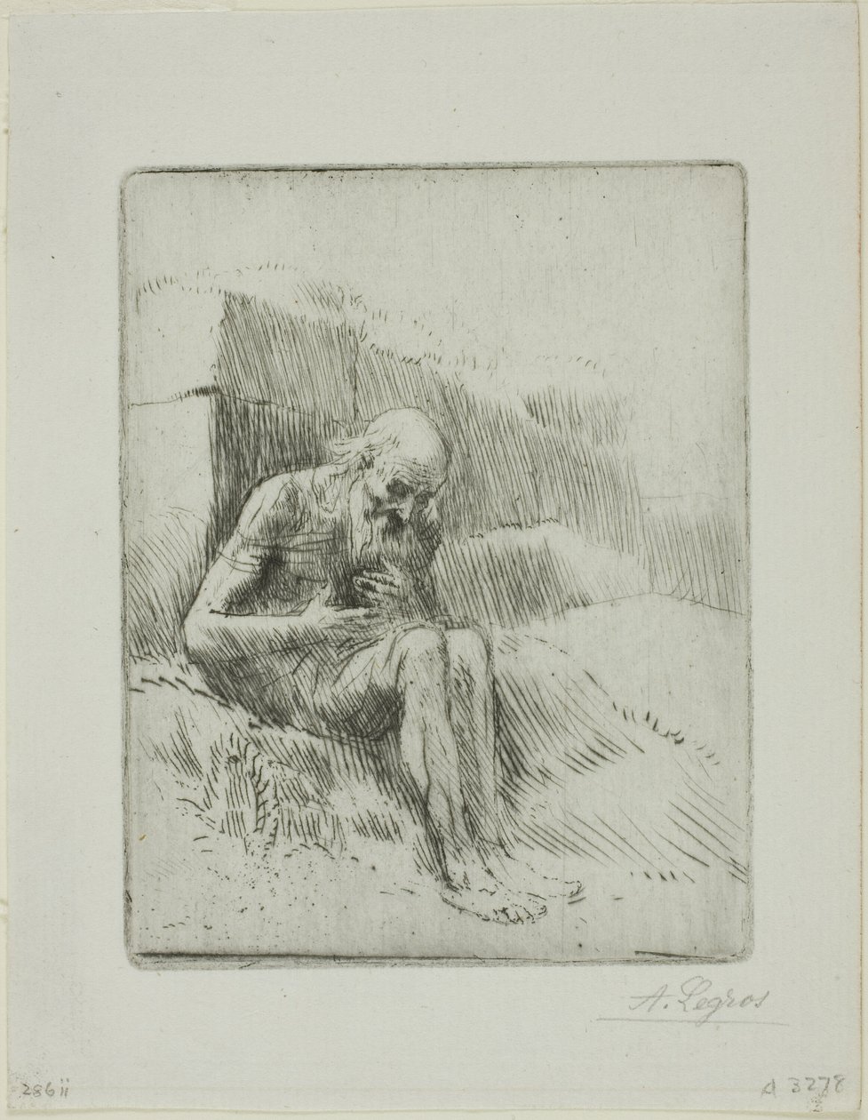 Job, andre tallerken av Alphonse Legros