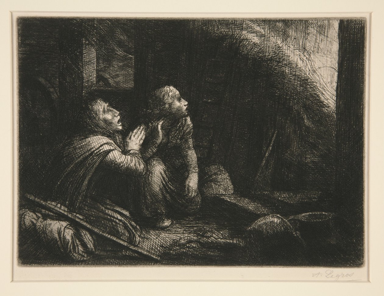 Brannen av Alphonse Legros