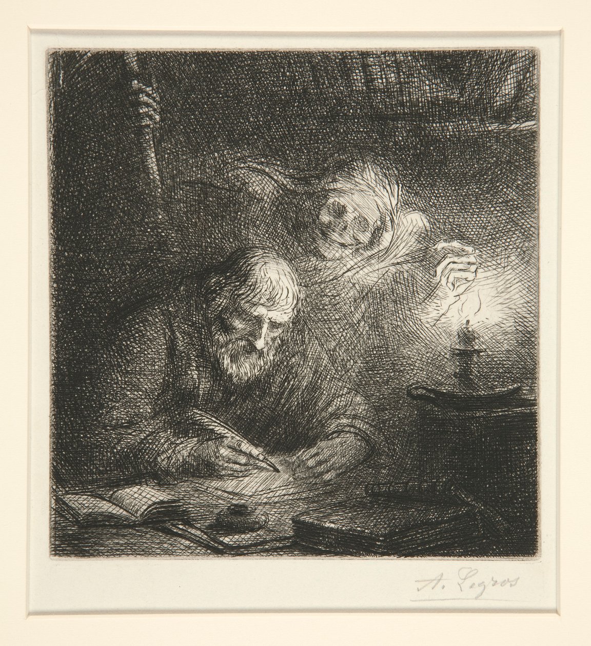 Døden og filosofen av Alphonse Legros