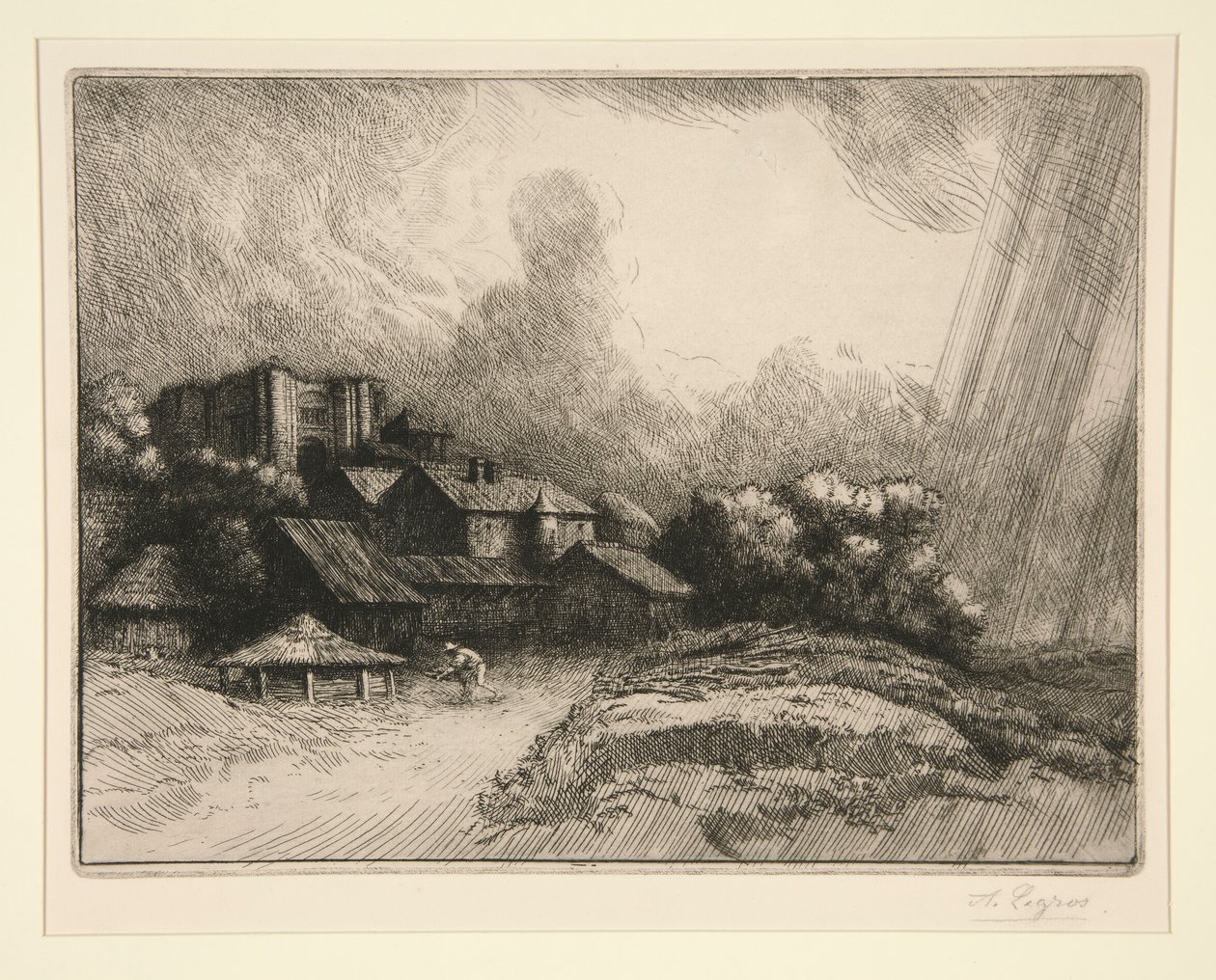 Gården til av Alphonse Legros
