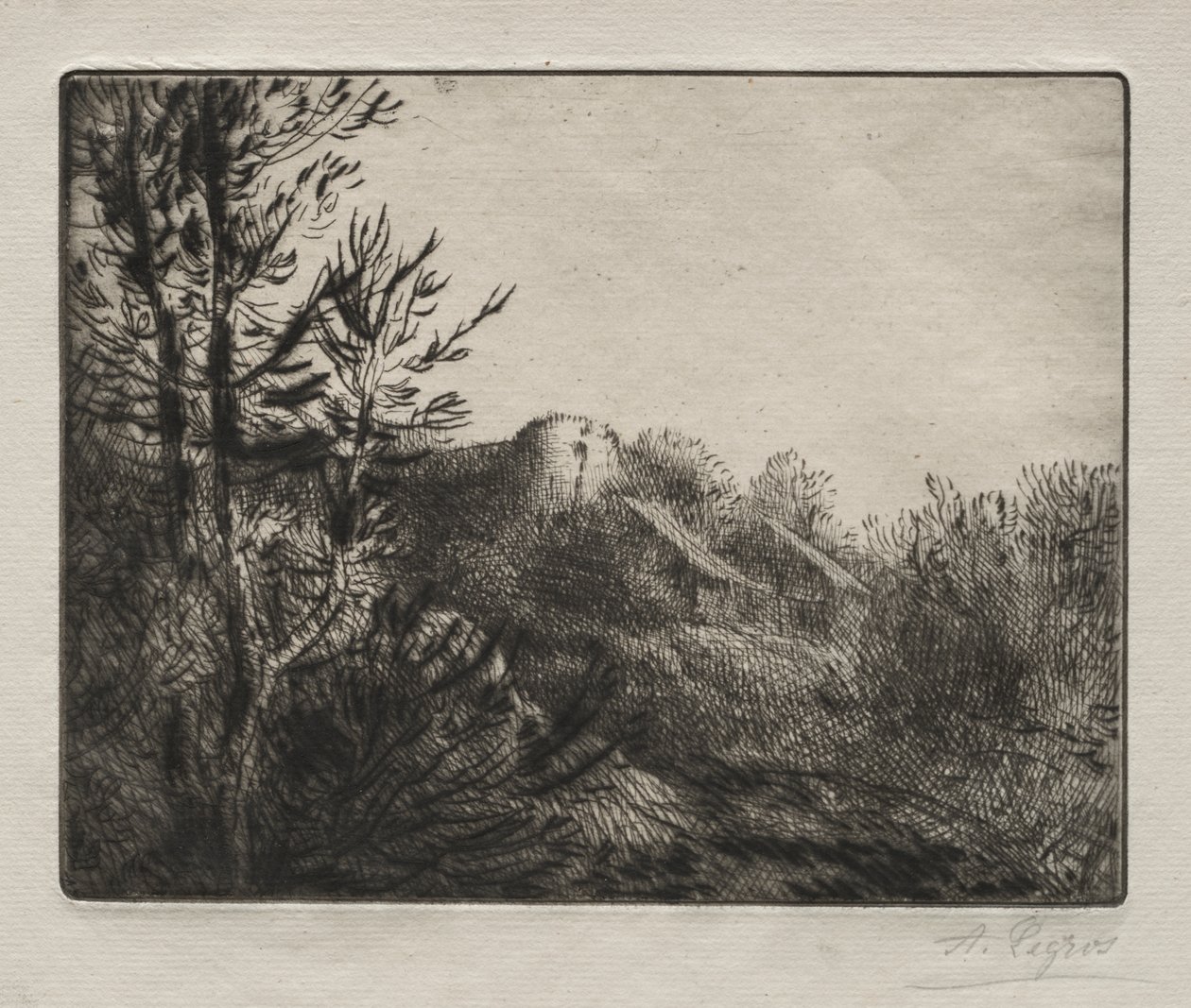 Valoux-gården av Alphonse Legros