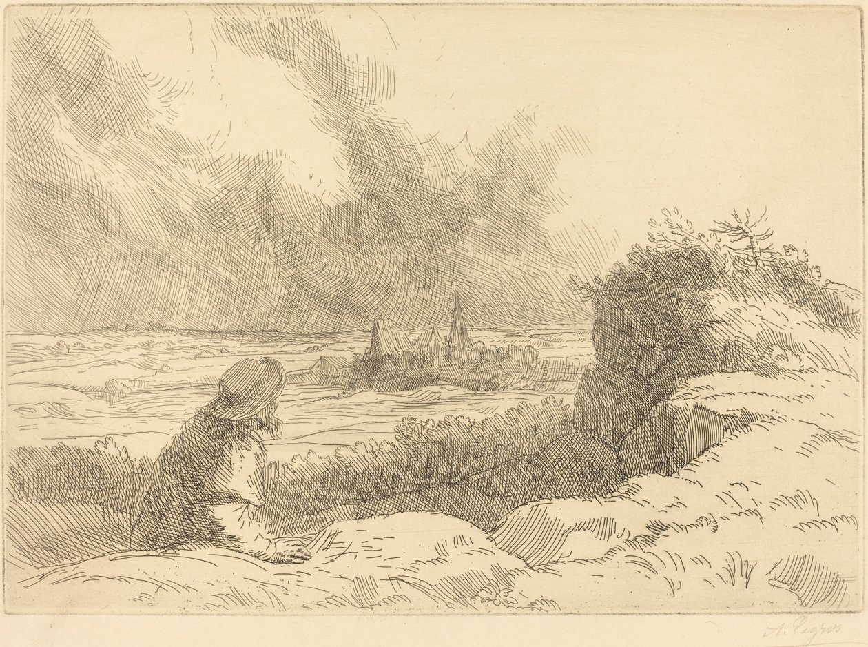 Landskap av Alphonse Legros