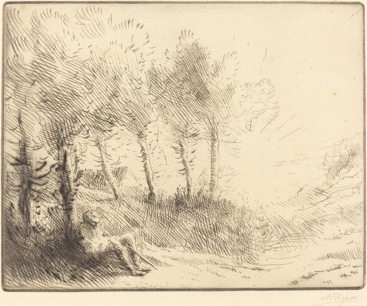 Landskap av Alphonse Legros