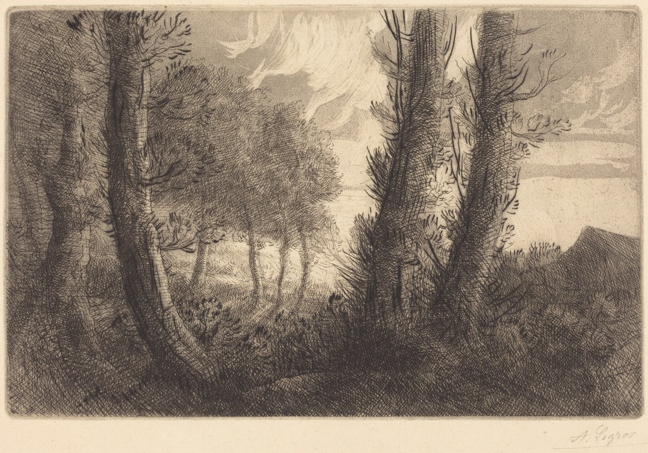 Landskap av Alphonse Legros