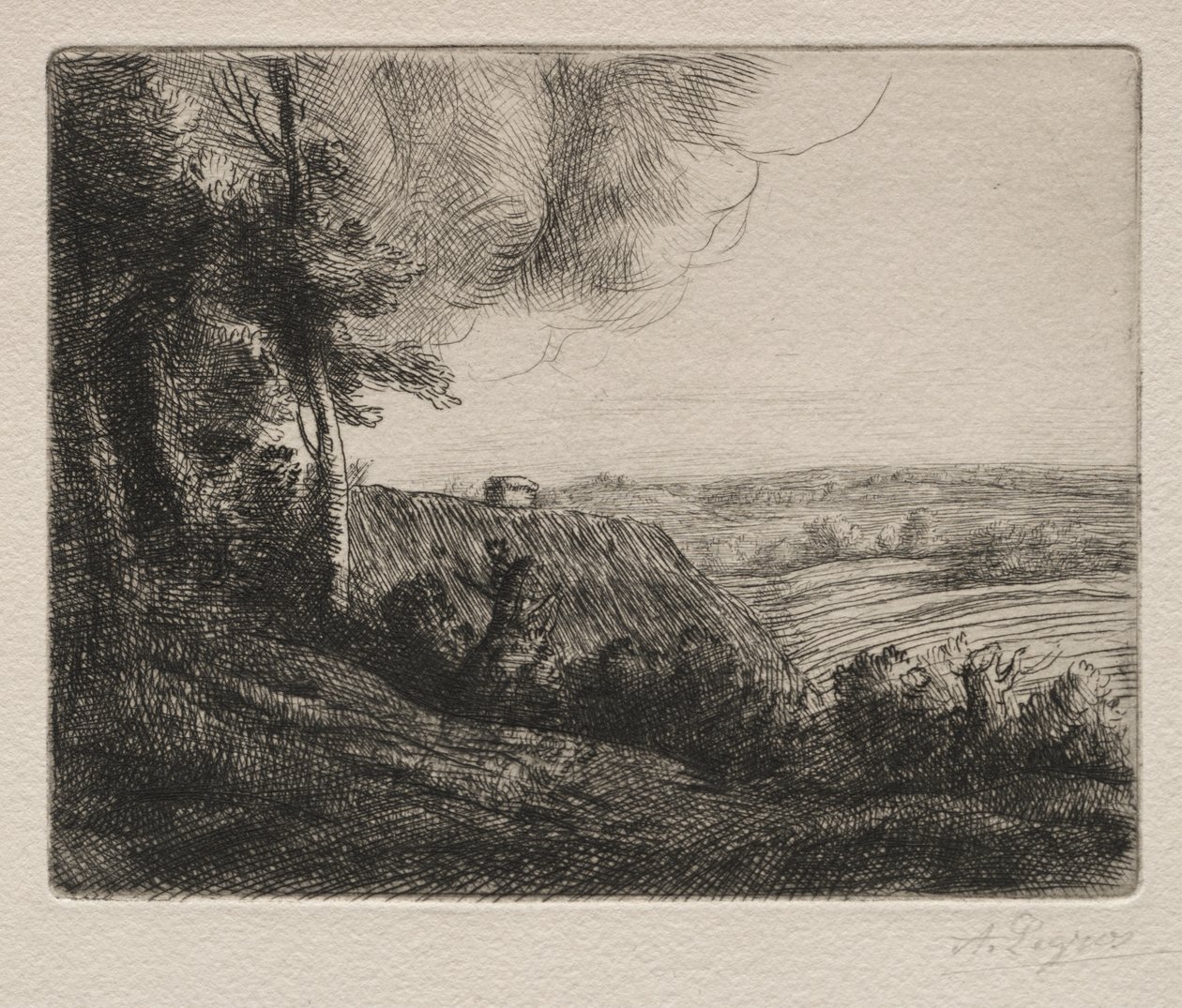 Landskap av Alphonse Legros