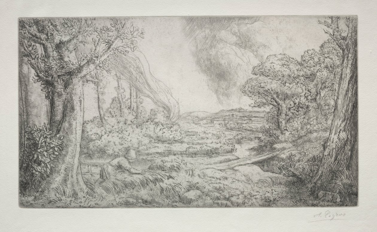 Landskap Landskap. av Alphonse Legros