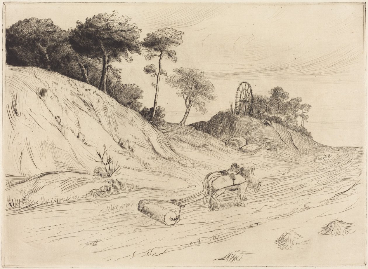 Landskap med valse av Alphonse Legros